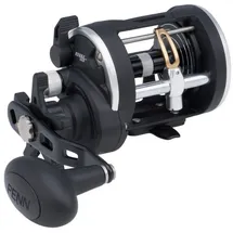 Penn Rival Level Wind Rollen, Schwarz/Silber