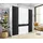 Priess Kleiderschrank 185 x 193 x 55 cm Schwarz