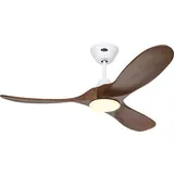 CasaFan Eco Genuino-L MW-NB 122 cm Deckenventilator nussbaum/weiß