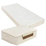 Prolana Matratze Schlaf-Line mittelfest (Größe: 90x200 cm / Bezug: Drellbezug Baumwoll-Ummantelung)