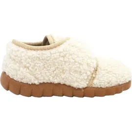 Fischer Markenschuh Mädchen Hausschuh Flexi beige - Weiß, 25 EU 25 EU