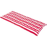 Homescapes Bankauflage 108 x 42 x 5 cm rot-weiß gestreift 2-tlg.