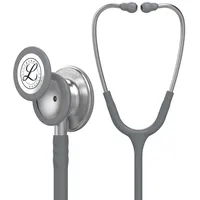 3M Littmann Classic III Stethoskop zur Überwachung, 5621, grauer Schlauch, 69 cm, 5621