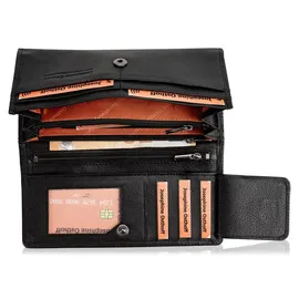 Josephine Osthoff Handtaschen-Manufaktur Josephine Osthoff Geldbörse Damen Portemonnaie schwarz