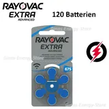 120 x Rayovac Extra Advanced Typ 675 Hörgerätebatterien ZL1