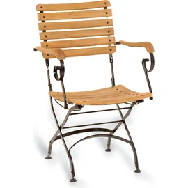 SonnenPartner Sitzgruppe Oxford Ø 90 x 75 cm Schwarz/Mehrfarbig