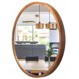 stolarnia pika Runder Wandspiegel 57 cm Braun