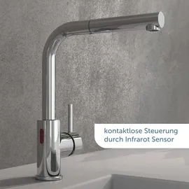 Schütte Sensor-Spültischarmatur Vital mit Herausziehbarem Auslauf Chrom