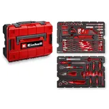 KWB Original Einhell E-CASE 80-tlg. Werkzeugkoffer (Werkzeug-Set im robusten, stapelbaren Kunststoffkoffer als ideale Grundausstattung für den Haushalt, die Werkstatt oder unterwegs)