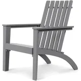 Costway Adirondack Gartenstuhl 73 x 68 x 85 cm grau