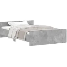 vidaXL Bettgestell 120 x 200 cm Grey