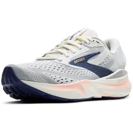 Brooks Adrenaline GTS 24 Damen Wide Grey/Blue Ribbon/Peach 38