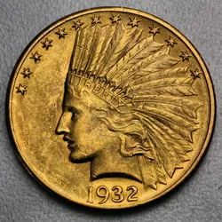 Goldmünze 10 Dollars Indian Head verschiedene Jahrgänge (USA)