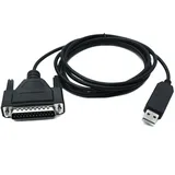 system-s USB zu RS232 DB25 Seriell Adapter 180cm | IEEE 1284 | PL2303 Chip