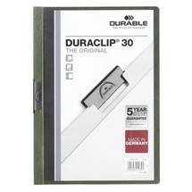 Durable Duraclip 30 Klemmmappe, A4, grün
