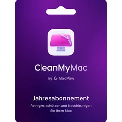 MacPaw CleanMyMac 1 Jahr Subscription Software