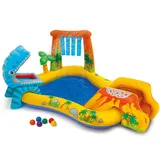 Planschbecken Kinder Pool Rutsche Spielhaus Spielcenter Wasserrutsche INTEX