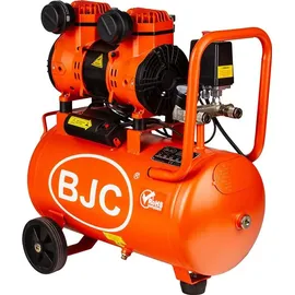 BJC Druckluft Kompressor 24L 8 BAR Ölfrei Luftkompressor 2 Kolben Flüsterkompressor Abschaltautomatik