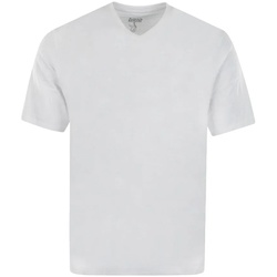 hajo Herren T-Shirt, 2er Pack - Basic, Kurzarm, V-Ausschnitt, Baumwolle, uni Weiß L