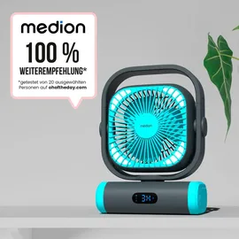 Medion E10 TF 20 cm Mini-Ventilator Blau