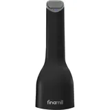 finamill One midnight black mit zwei FinaPod Pro Plus Wiederaufladbar, Pfeffermühle + Salzmühle, Schwarz