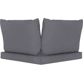 vidaXL Palettenkissen 3-tlg. anthrazit