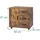 Relaxdays Rollcontainer 57 x 60 x 40 cm vintagebraun