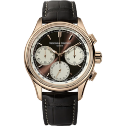 Frederique Constant Manufacture Classic Flyback Chronograph FC-760CHC4H4 - Sonnen guilloche,braun - 42mm