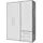 Möbel Kraft Kleiderschrank Morley 144,4 x 200 x 53 cm Grau