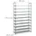 Relaxdays Schuhregal 99 x 176,5 x 29,5 cm grau