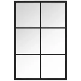 vidaXL Wandspiegel 60 x 40 cm Schwarz