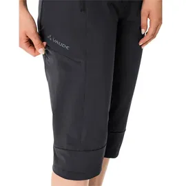 Vaude Farley Stretch Capri Hose III Damen Schwarz 38