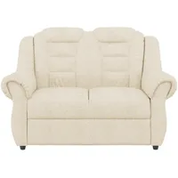 Livetastic 2-Sitzer-Sofa, Creme, Kunststoff, 145x102x101 cm, Made in EU, Hocker erhältlich, Rücken echt, Armteil links, rechts, Wohnzimmer, Sofas & Couches, Sofas, 2-Sitzer Sofas