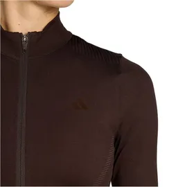 adidas Workout Essentials Knit Reißverschlusspullover Herren Aurora Coffee XS