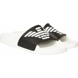 Emporio Armani Beachwear Herren Slip-on Flip-Flops weiß 43 (UK 9)
