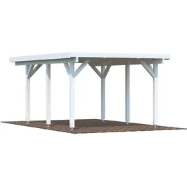 Palmako Karl Einzel-Carport 360 x 512 cm Weiß grundiert