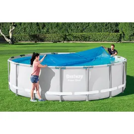 BESTWAY Solarabdeckplane blau Ø 462 cm