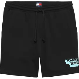 Tommy Hilfiger Tommy Jeans TJM RLX STACK LOGO SWEATSHRT EXT Dm0dm21803 Sweatshorts Black (Black), XXL EU