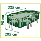 Versele-Laga Nature Gartenmöbel-Abdeckung für rechteckige Tische 325x205x90 cm