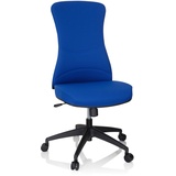 HJH Office XT Netzstoff Blau Drehstuhl ohne Armlehnen, breite Sitzfläche, höhenverstellbar