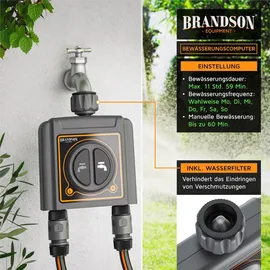 Brandson Wifi Bewässerungsuhr, automatische Gartenbewässerung, Wasserzeitschaltuhr, systemfähig