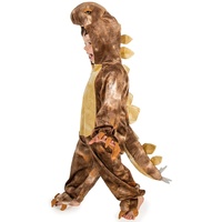 PRETEND TO BEE Naturkundemuseum Stegosaurus Dinosaurier Kostüm für Kinder, Offiziell, Strampler, Mehrfarbig, 7-9 Jahre