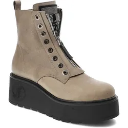 Beige Stiefeletten Armodo Reißverschluss-Schuhe, 37