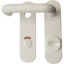 Alpertec WC-Kurzschildgarnitur Nylon Weiß