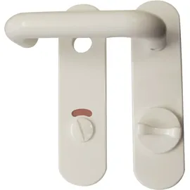Alpertec WC-Kurzschildgarnitur Nylon Weiß
