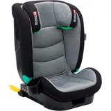 fillikid Kindersitz Elli Pro i-Size ab 3 Jahre - 12 Jahre (100 cm - 150 cm) mit Isofix & Getränkehalter - Grau