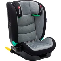 fillikid Kindersitz Elli Pro i-Size ab 3 Jahre - 12 Jahre (100 cm - 150 cm) mit Isofix & Getränkehalter - Grau