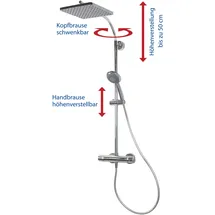 Breuer Aquamaxx 320 Duschsystem mit Thermostat chrom 9253008000099