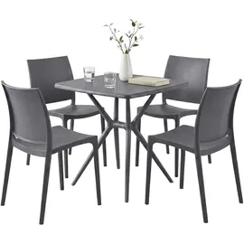 deluke GRETA Set 4-tlg. Dunkelgrau