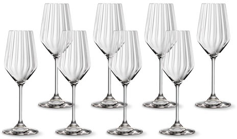 8 Champagnergläser »Spiegelau - Lifestyle« - Transparent - Transparent